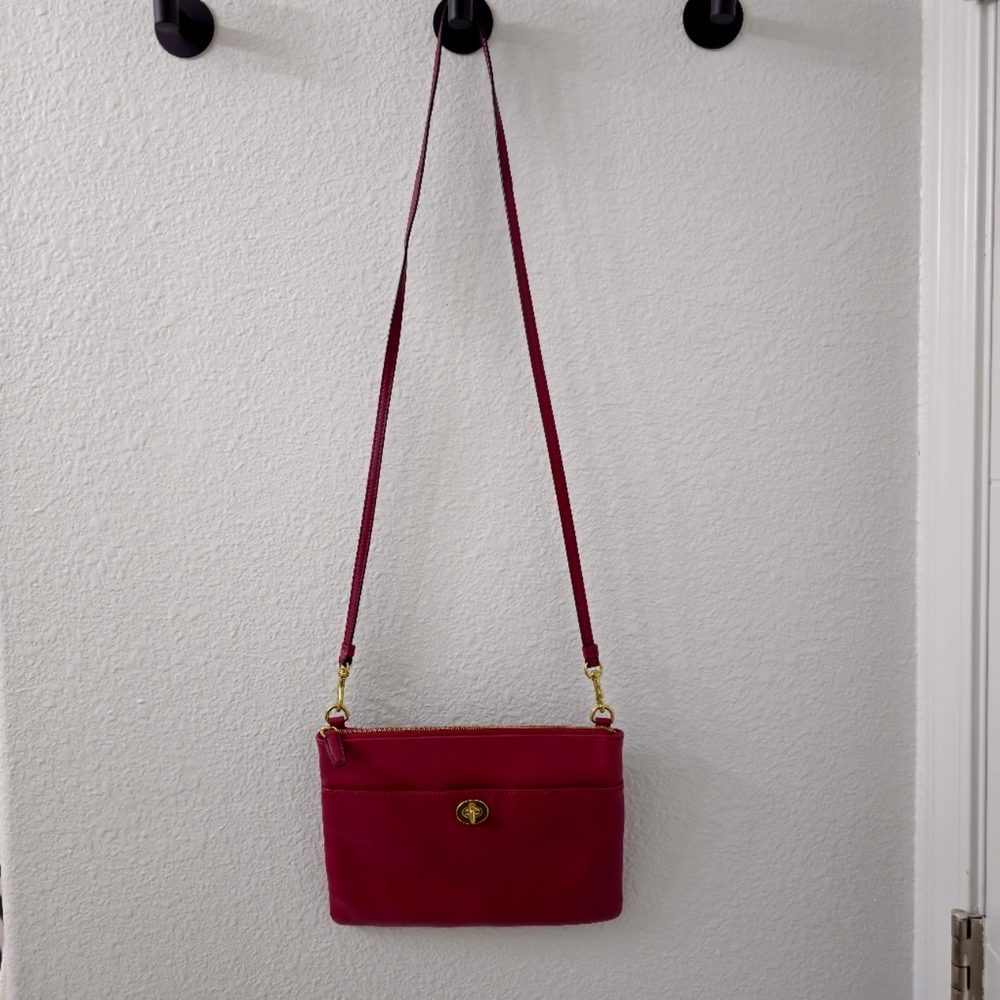 COACH Dark Red Crossbody Bag - Picture 2 of 11